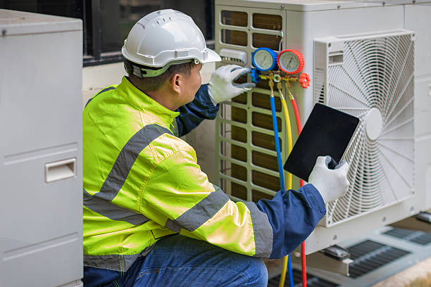 Professional Ductwork Repair technician working in Biscoe, NC